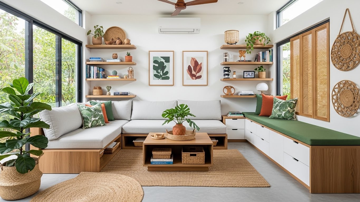 Studio Manific space-saving modern home design ideas for small Sri Lankan houses