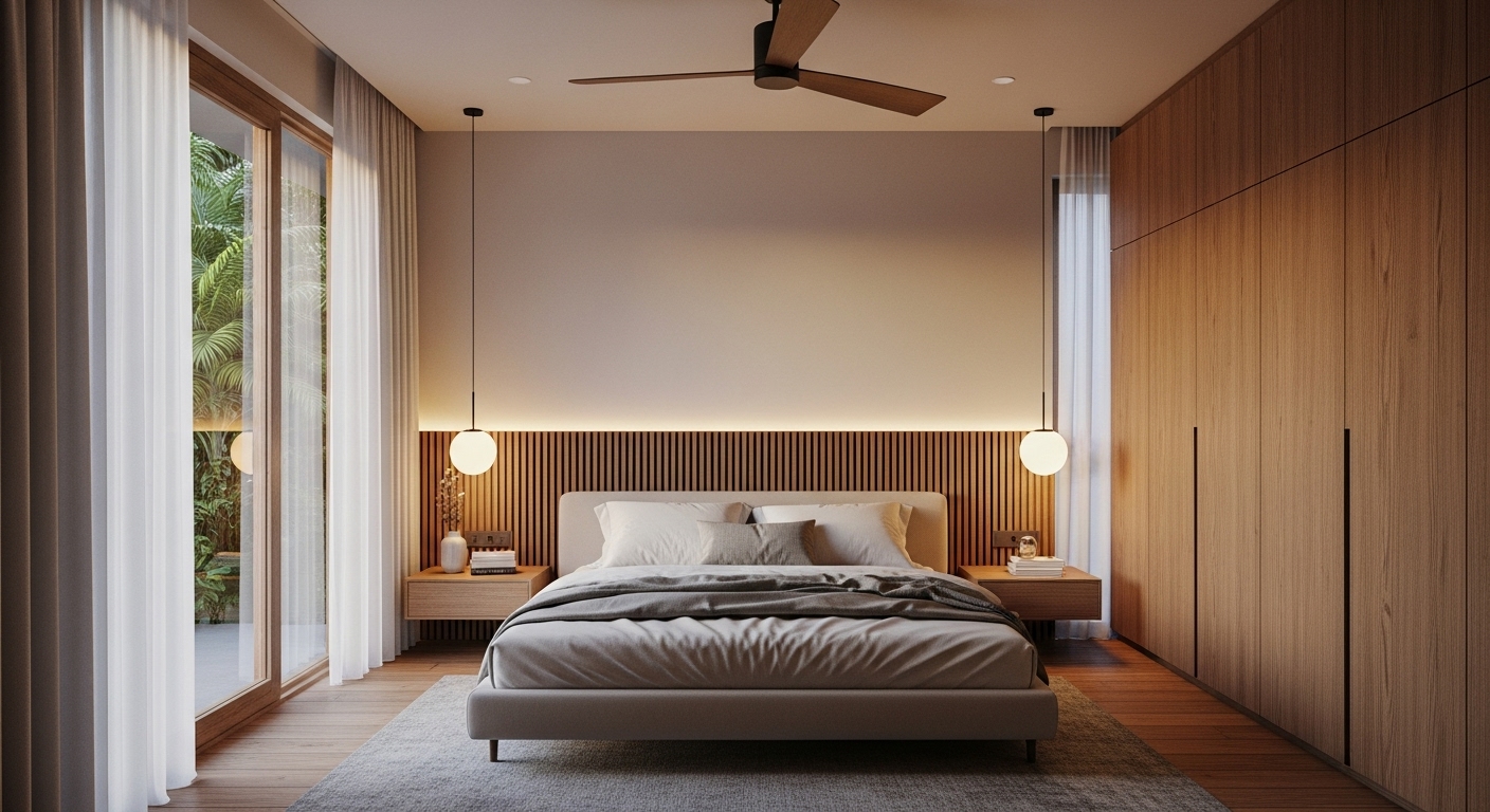 Studio Manific modern bedroom design for Sri Lankan homes